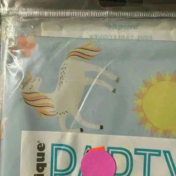 Three NWOT  🥳 Unicorn Tablecloth 54x84 for One Price - Picture 4 of 5